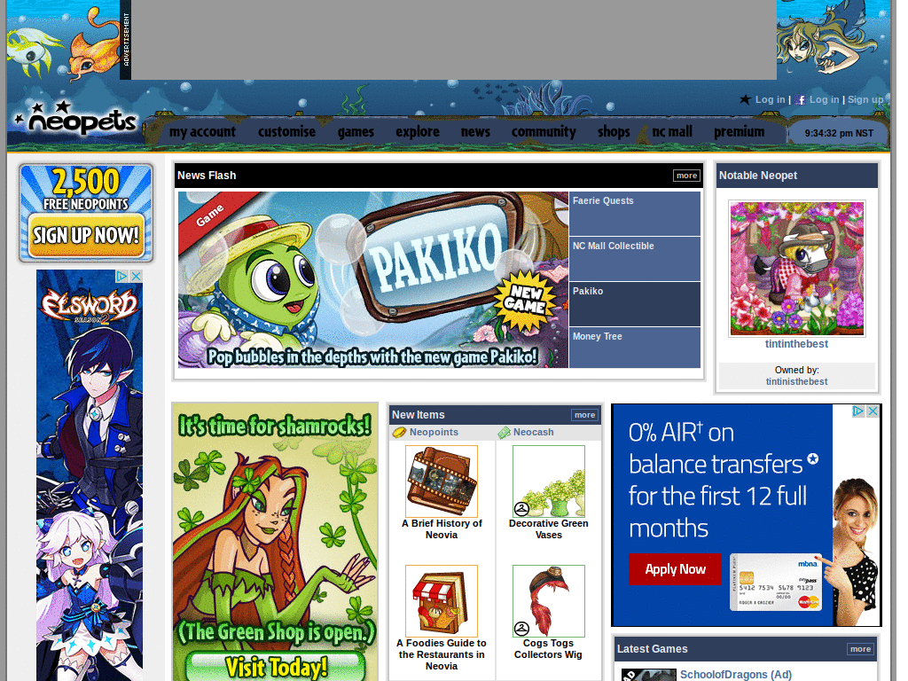 Neopets curse of maraqua theme