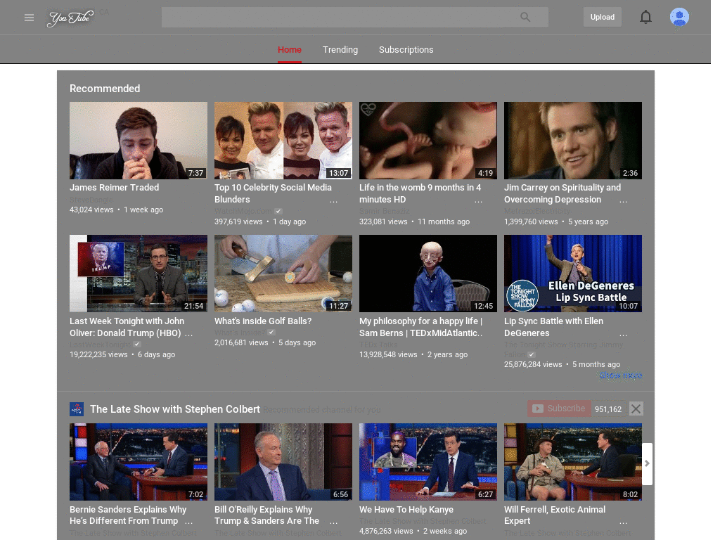 The best youtube layout