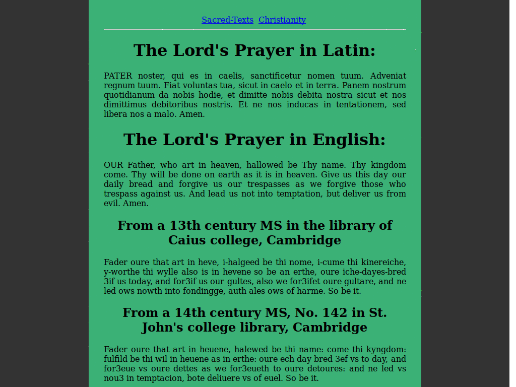 Sacred Texts Readable