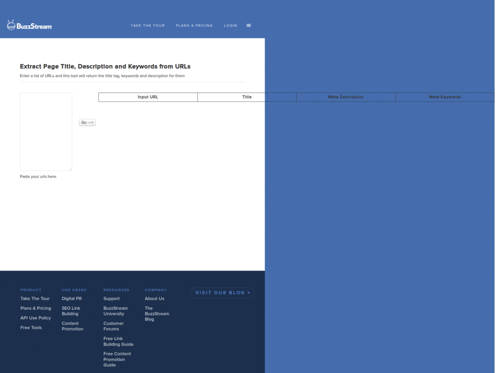 buzzstream title and description-extractor width