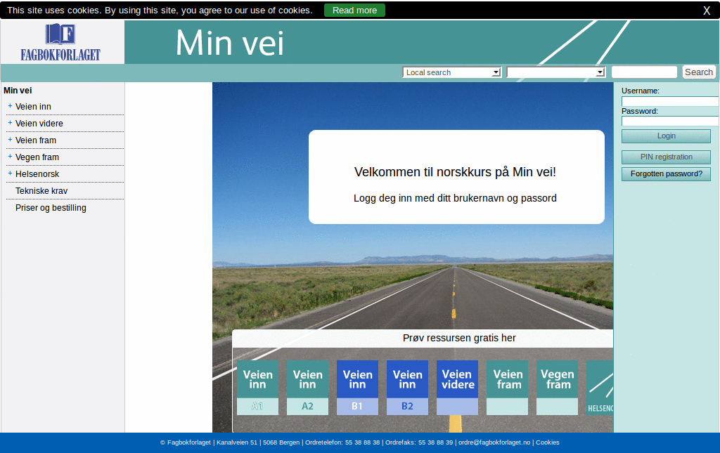 minvei.no - fullscreen