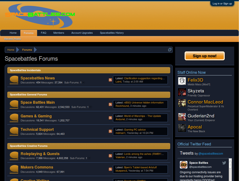 Spacebattles Orange Theme