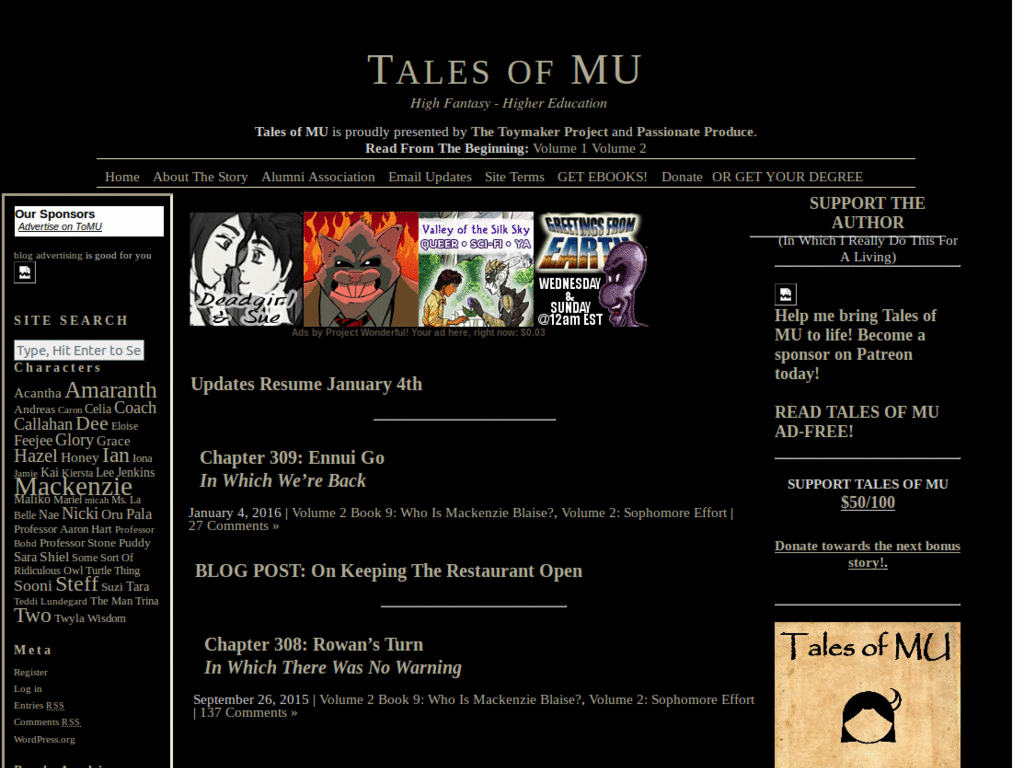 Tales of MU Dark Theme