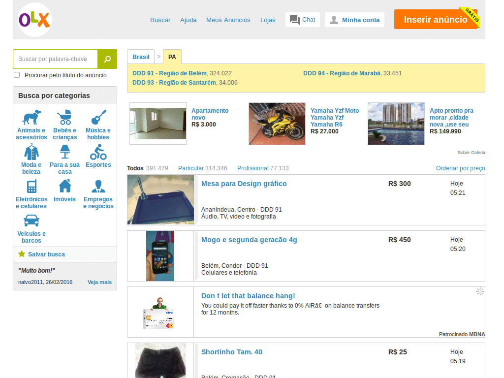 OLX Brasil sem propagandas