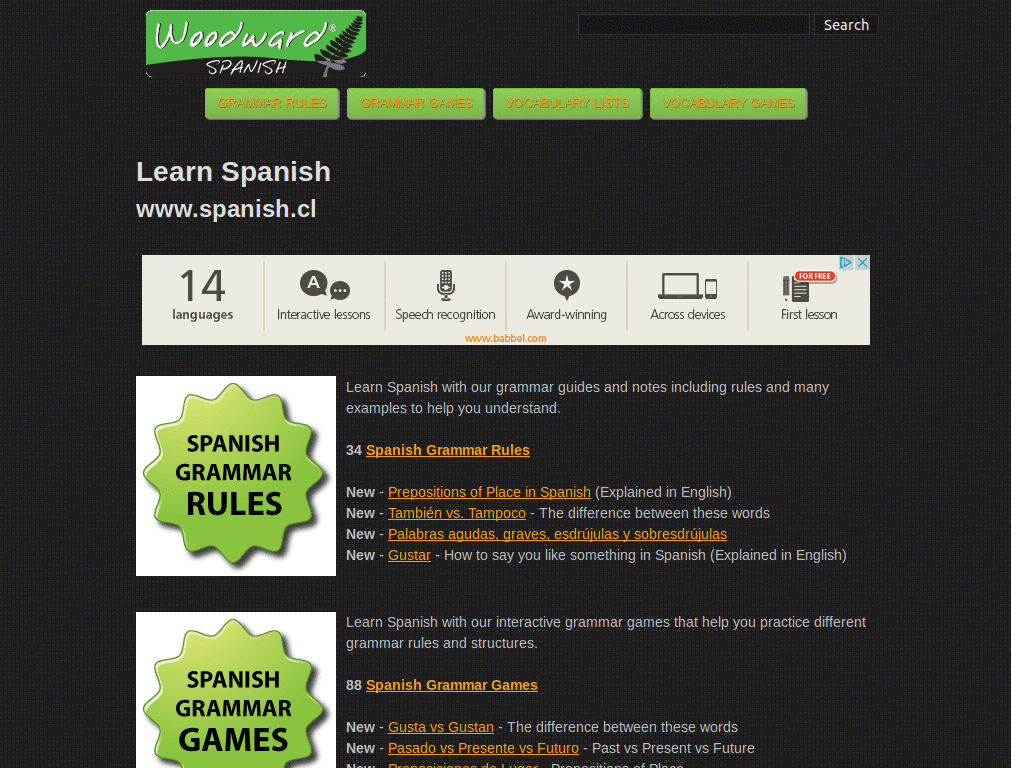 Spanish.cl Night