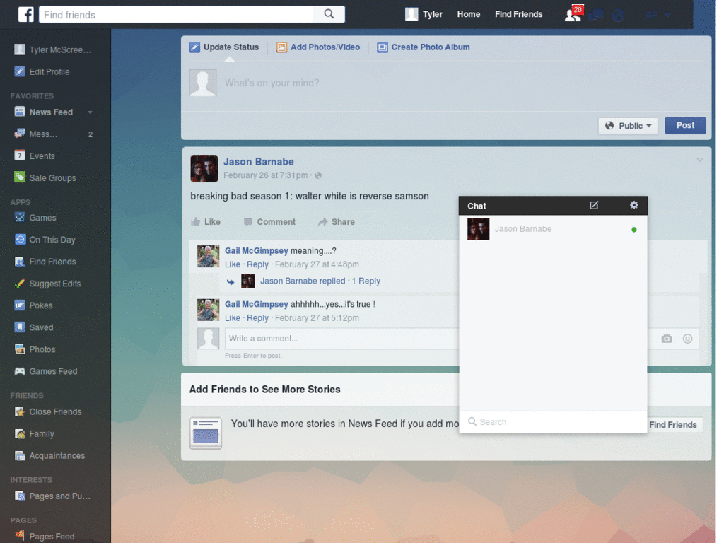 Dark Facebook