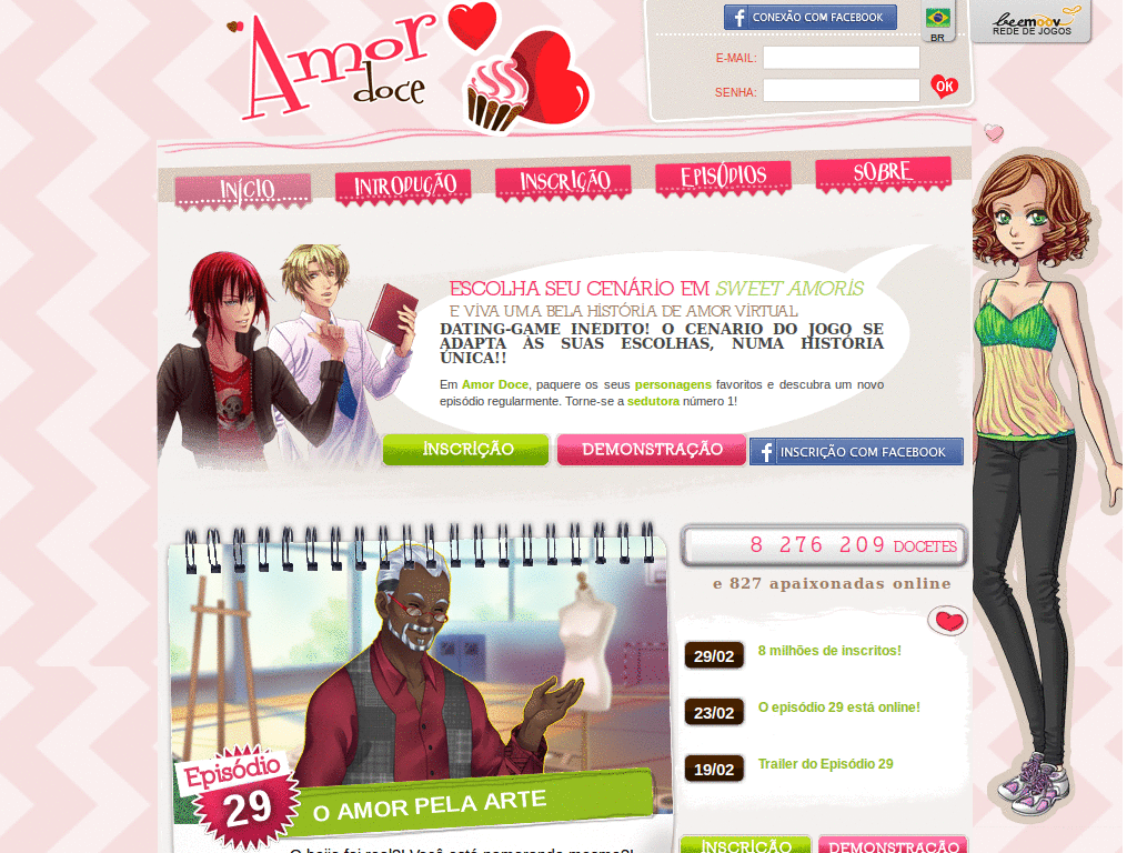 Layout Pink Amor Doce