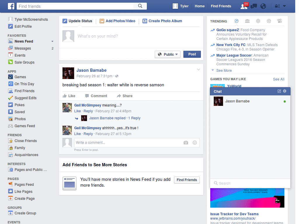 remove the Facebook Chat sidebar