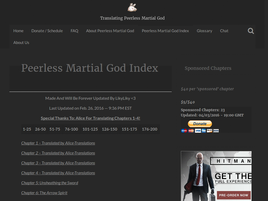 Peerless Martial Reader
