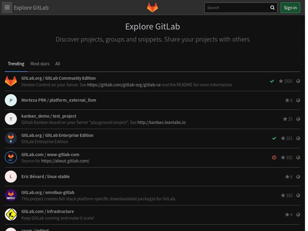 GitLab Simple Dark