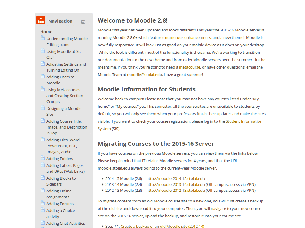Clean Moodle (St. Olaf, 15-16)