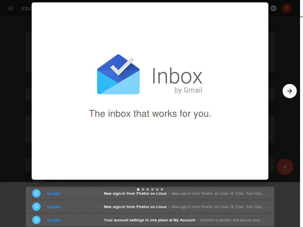 Dark Google Inbox (by GuyVdN)