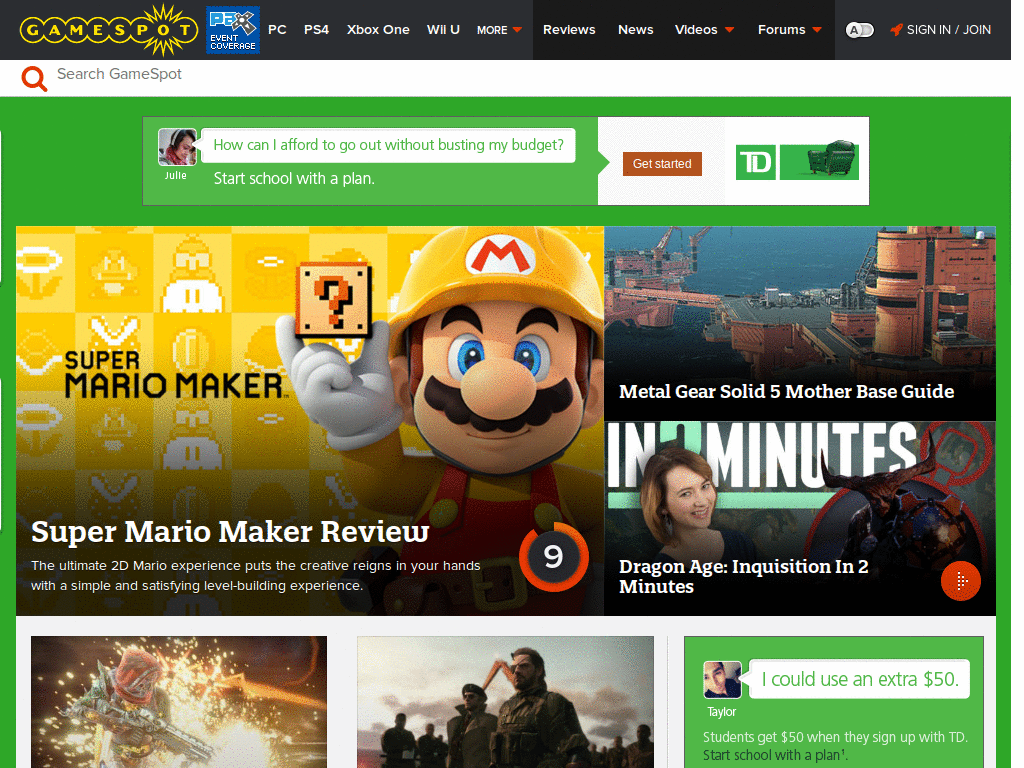Gamespot 2.0 Clean Searchbar