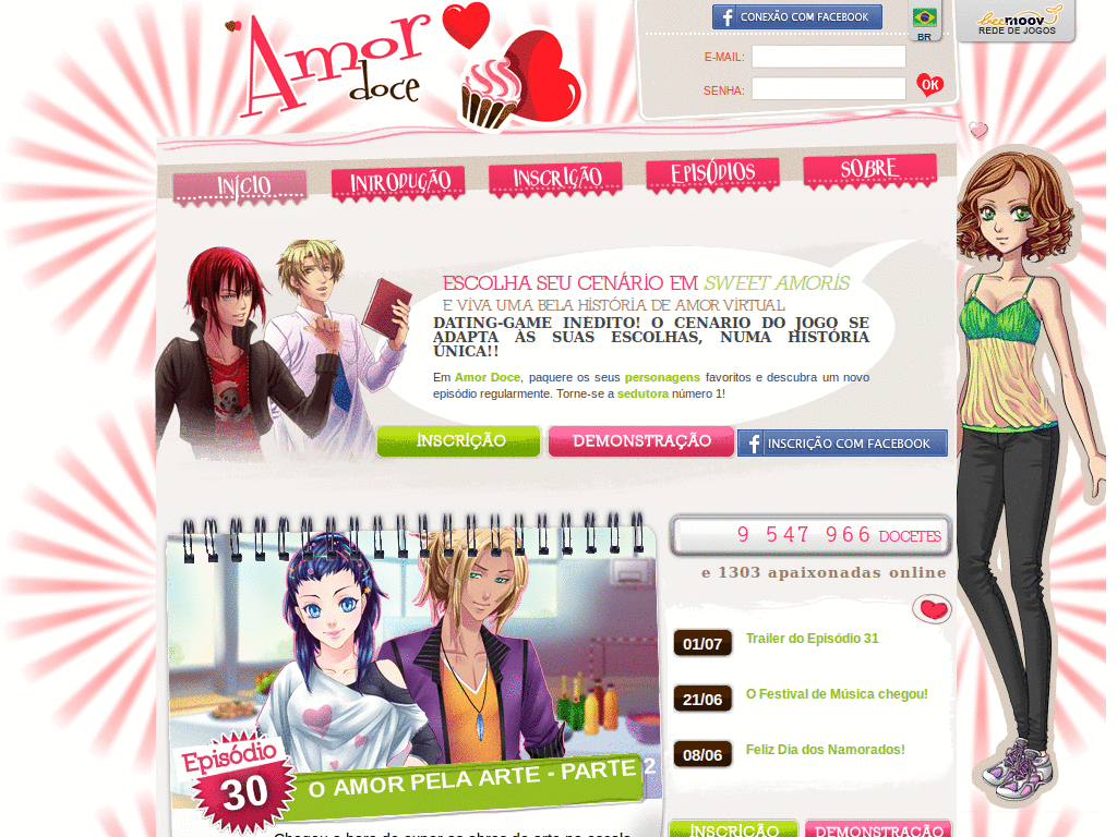 tema amor doce uau