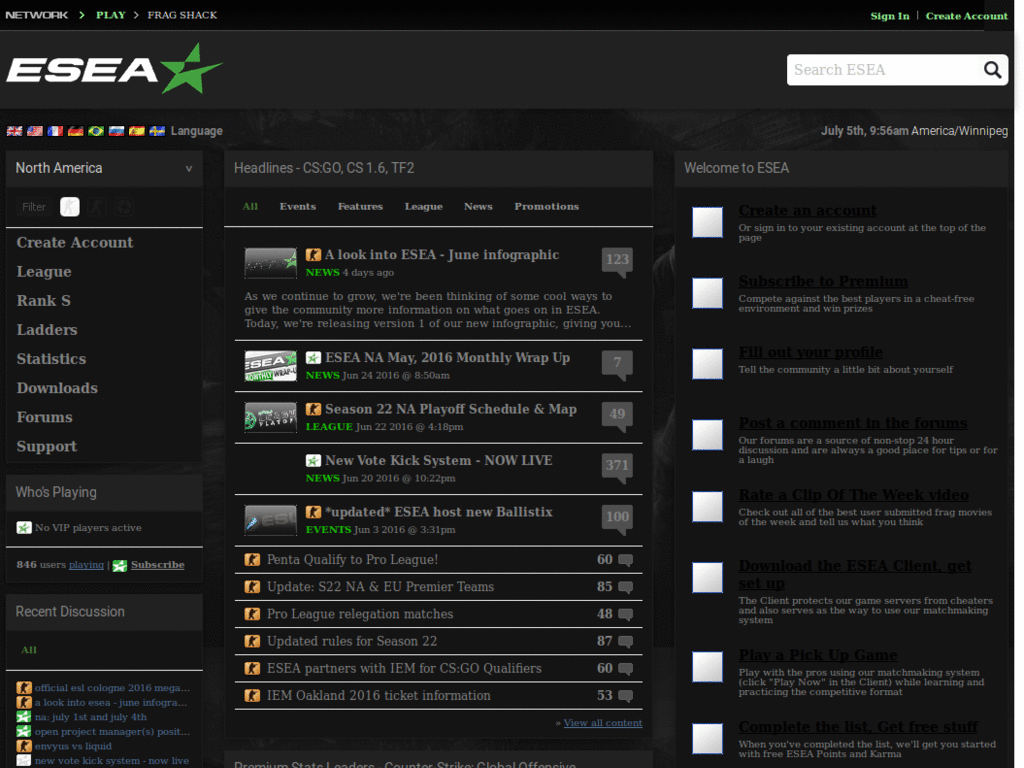 Dark ESEA Theme