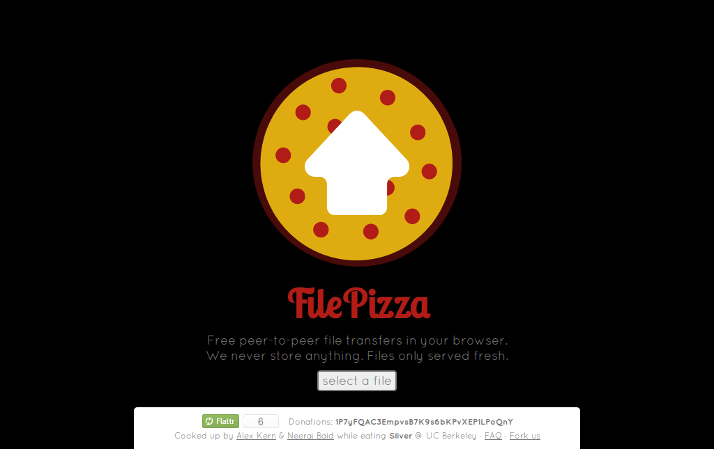 FilePizza Dark