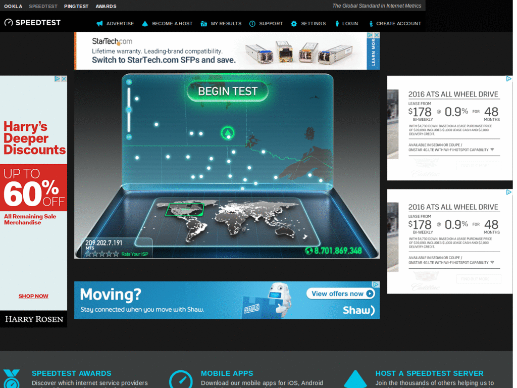 Darker Speedtest