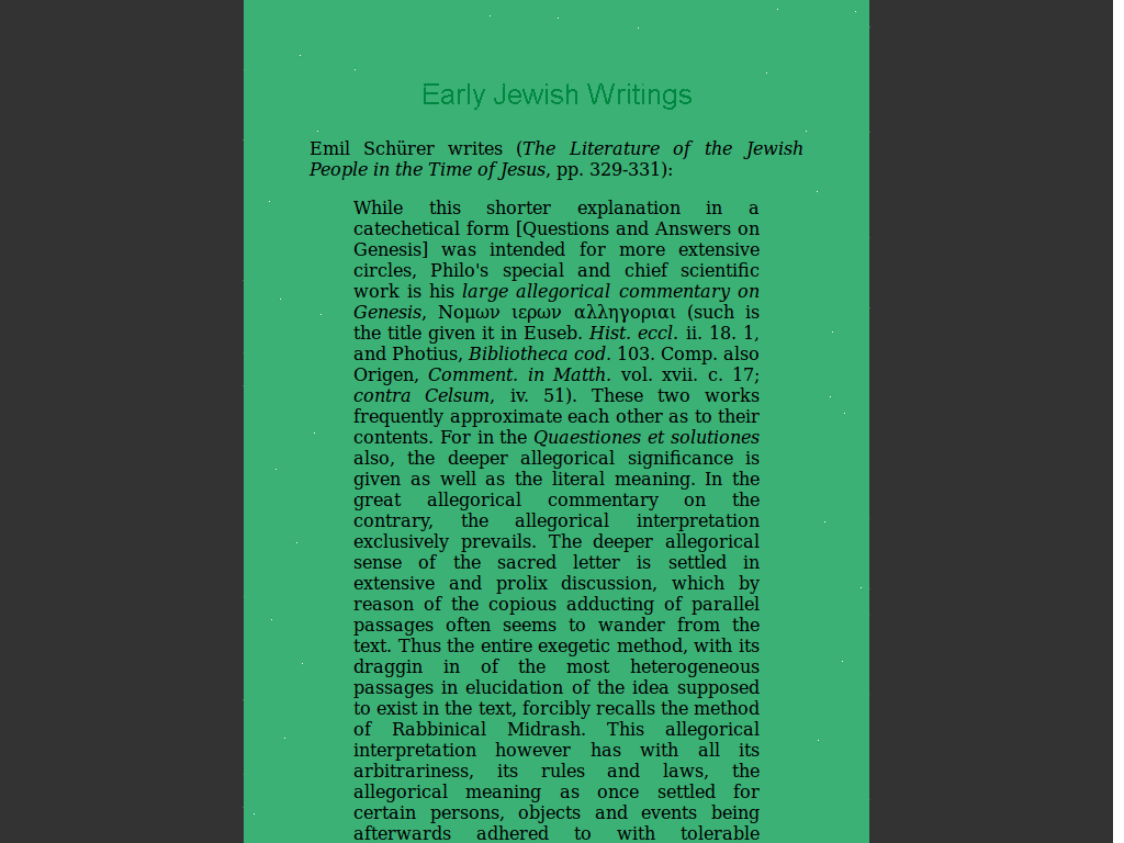Early Jewish Writings Readable