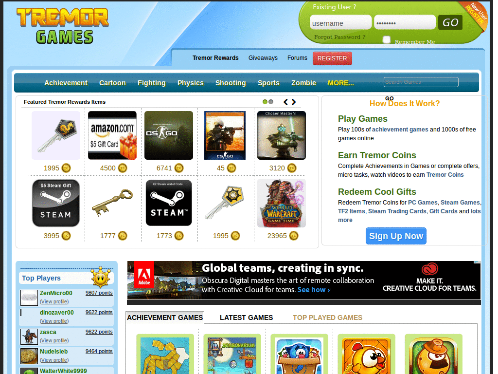 Tremorgames Enhanced - Dark Theme