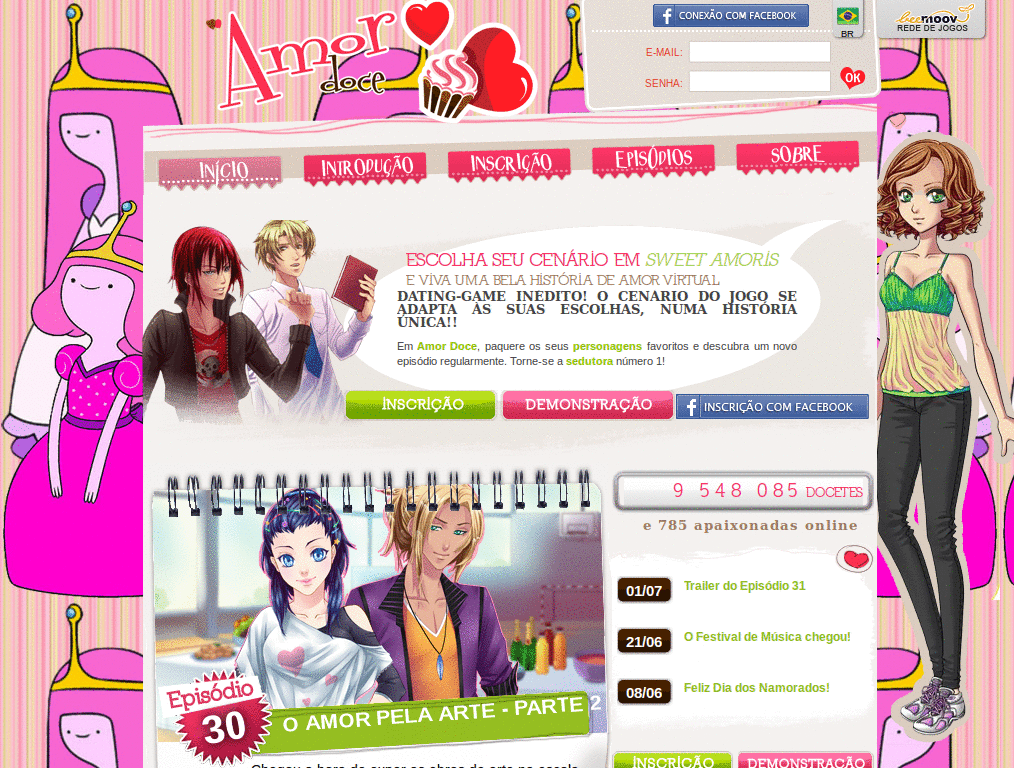 Tema Princesa Jujuba|Amor Doce