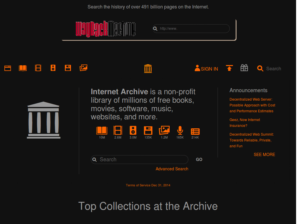 Archive.org - Black & Orange [PocketAppZ]