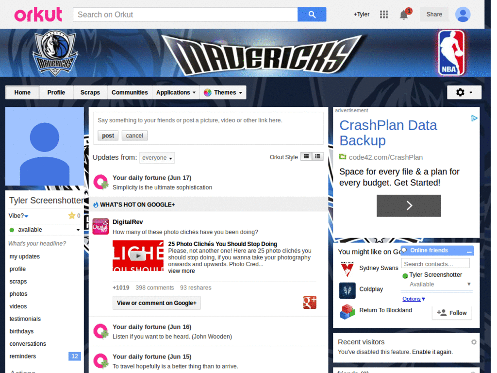 Orkut - NBA - Dallas Mavericks ( by Templah.com )