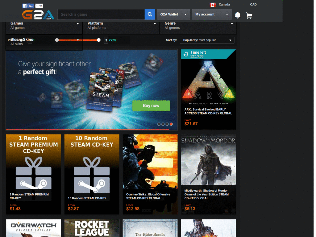 G2A Dark and Simple