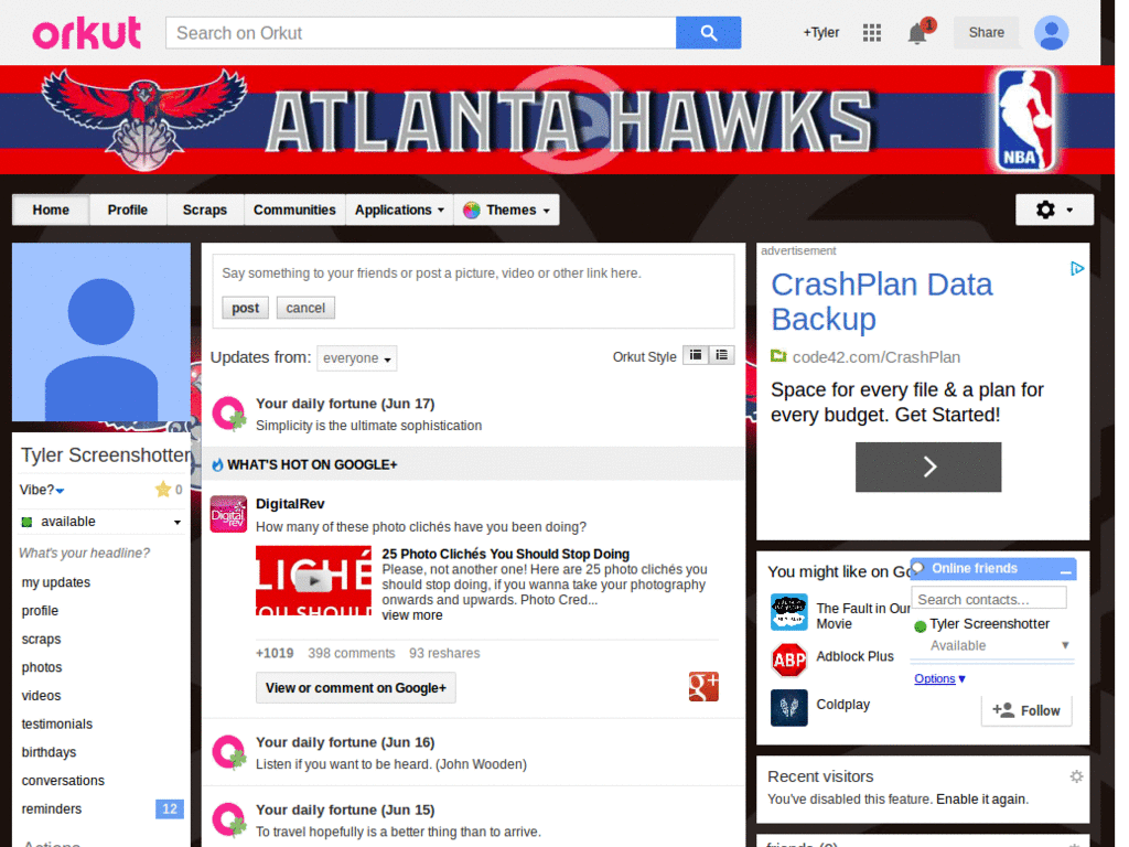 Orkut - NBA - Atlanta Hawks ( by Templah.com )