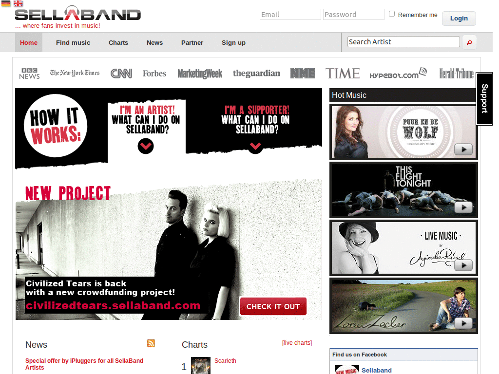 Sellaband new design tweaks