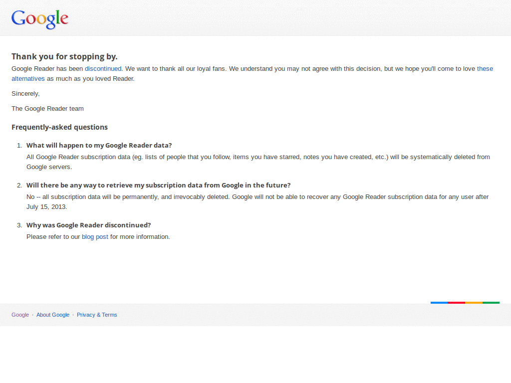 Google Reader (Bring Back the Blue Sidebar)