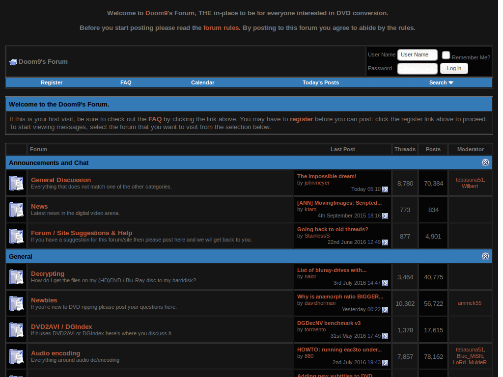 Doom9 Dark Forums