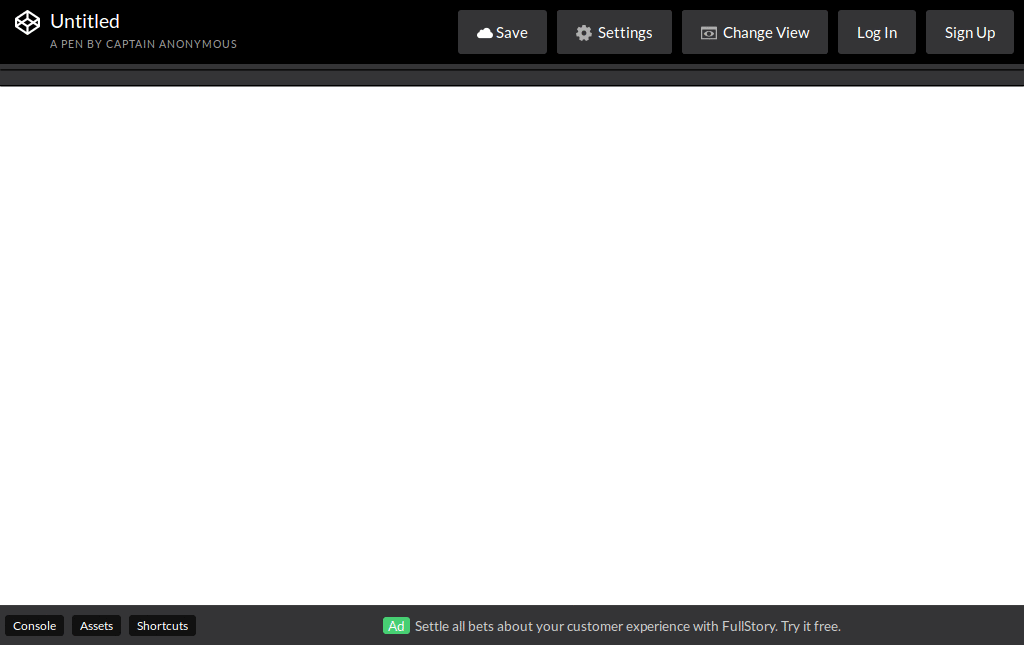 Codepen: Hidable Editors & Responsiveness
