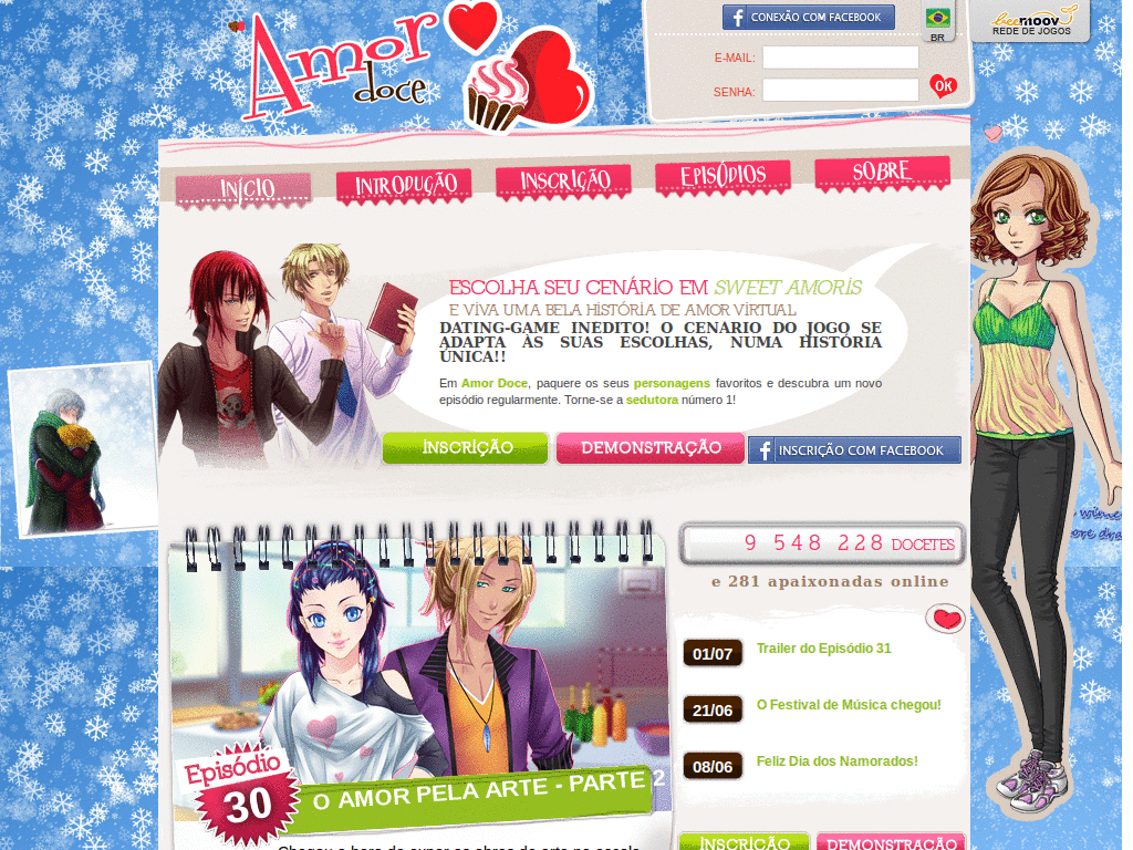 Amor Doce Lysandre Winter Tema