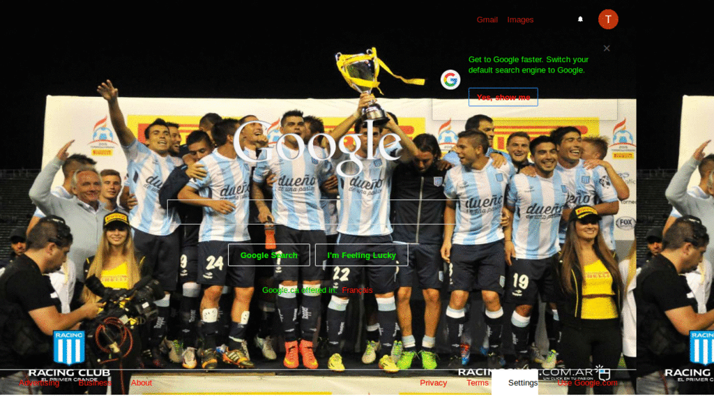 Racing campeon Google