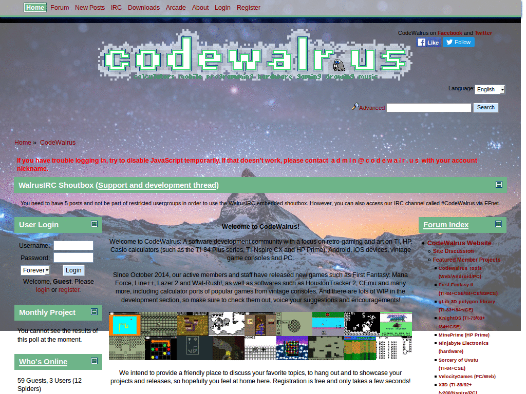 Codewalr.us Galaxy Theme