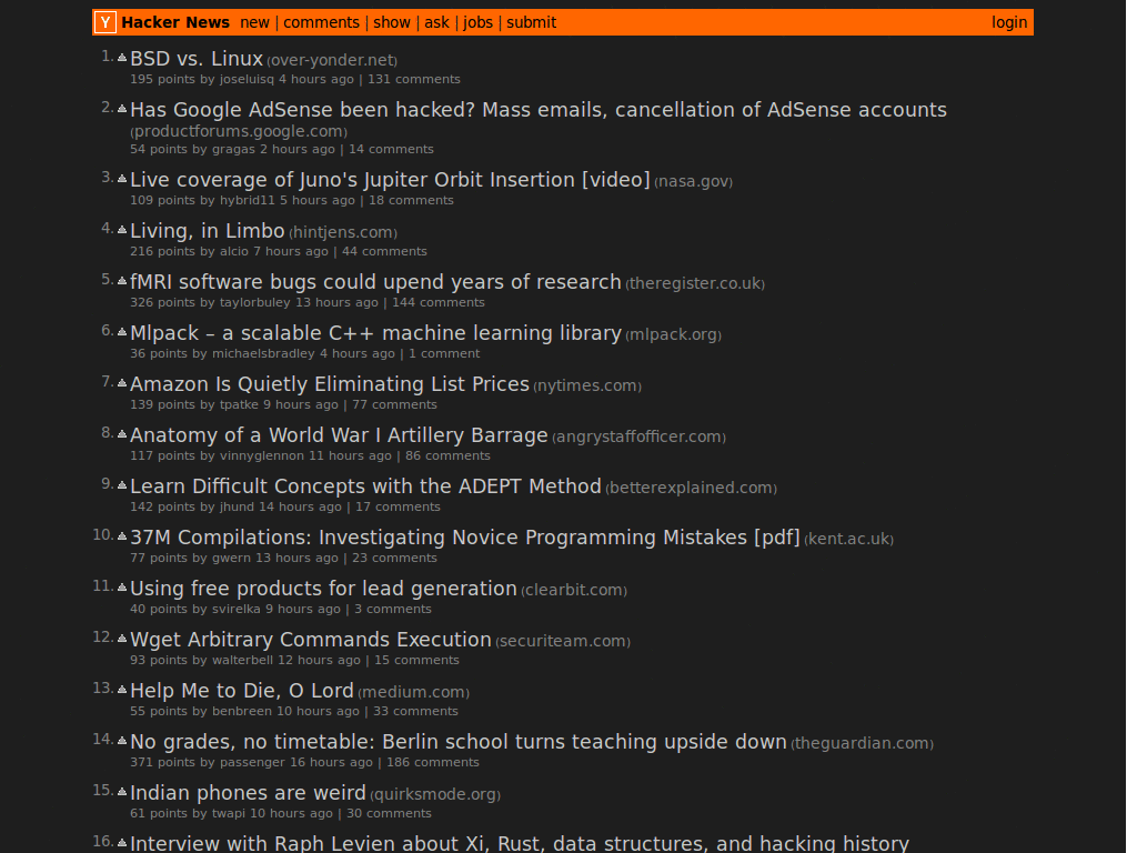 Dark HN