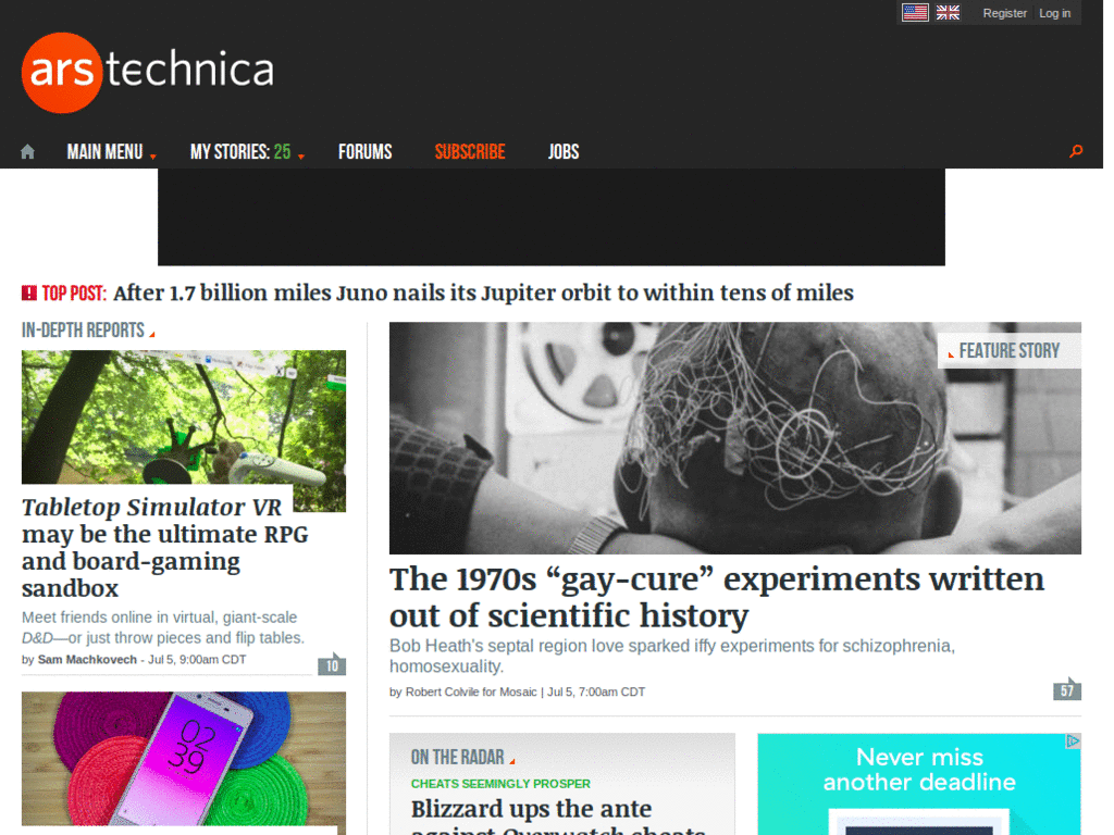 Dark style for Ars Technica