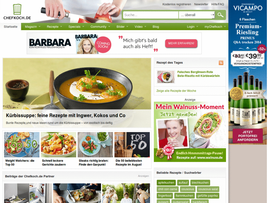 chefkoch.de - whidescreen