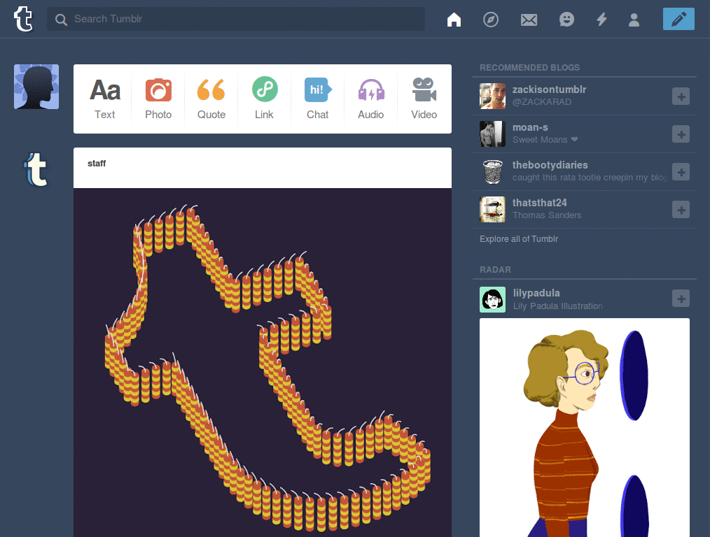 Why are there scrollbars on tumblr? fix