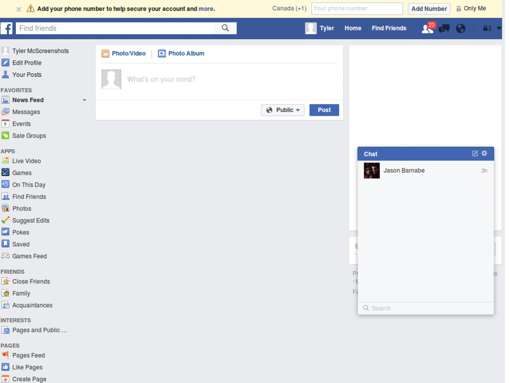 Very Quiet Facebook