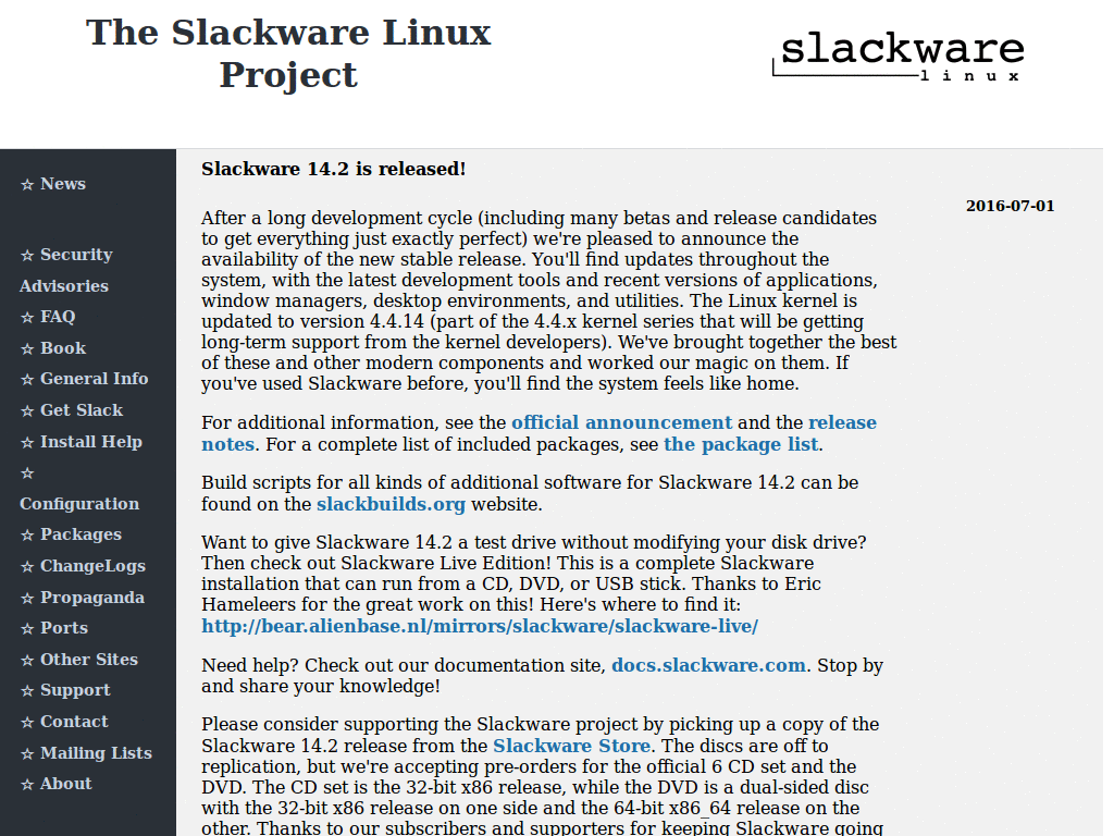 Slackware - Clean