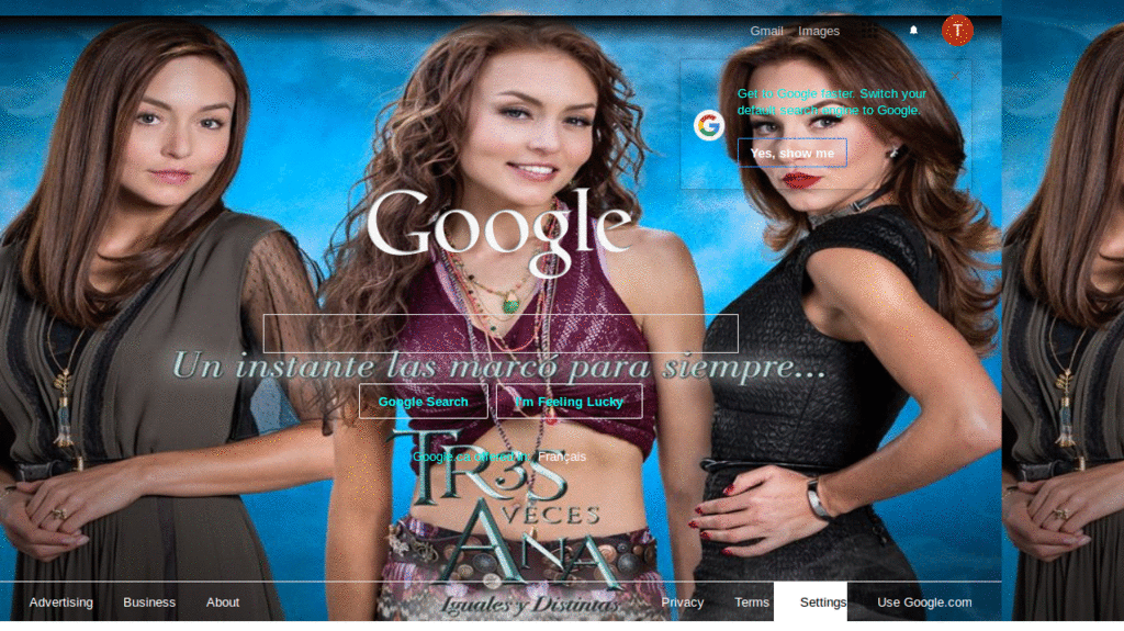 Fondo de Google de 3 veces Ana