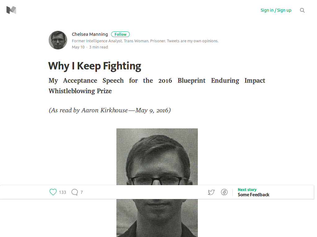 Justified text on Medium