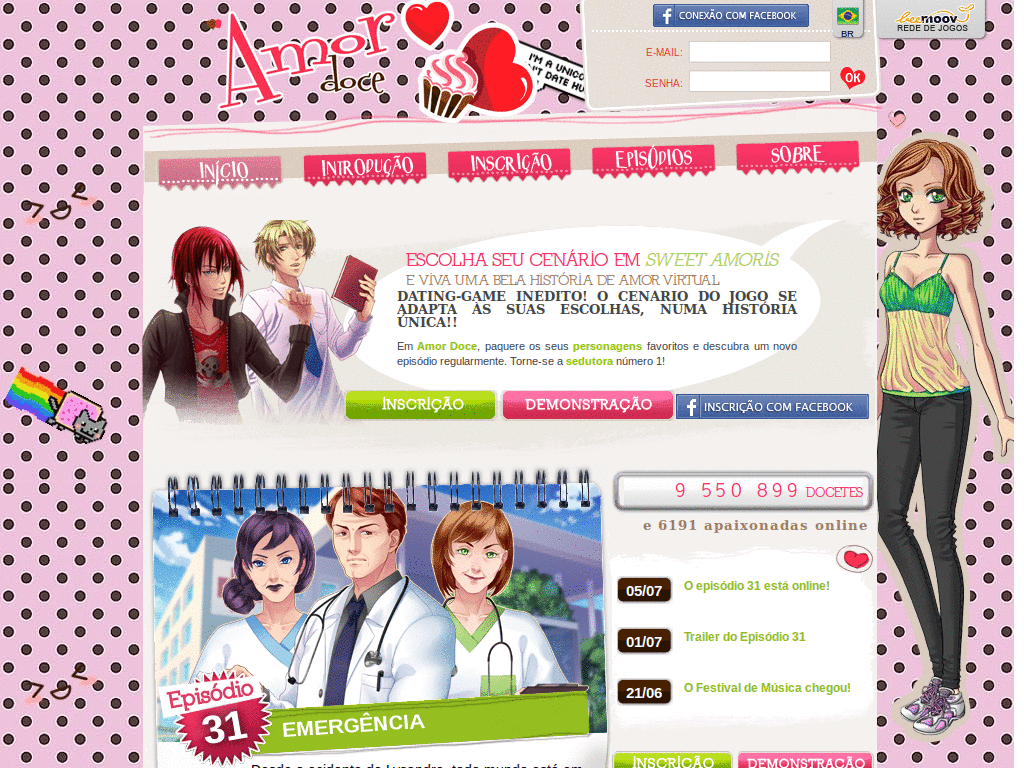 Tema Amor doce - Tema kawaii :3