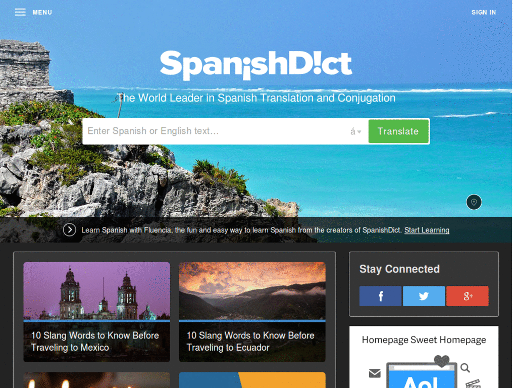 SpanishDict Dark