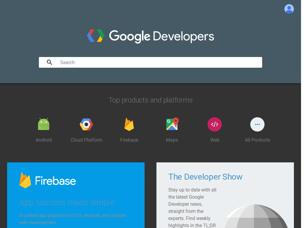 Google Developer Dark