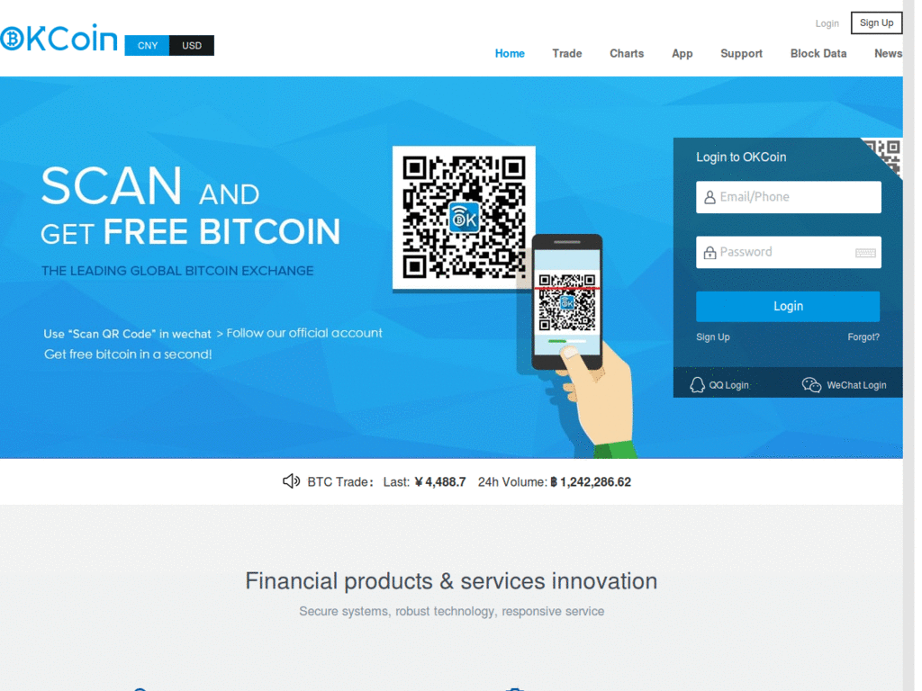 Make menu of OKCoin be more clickable