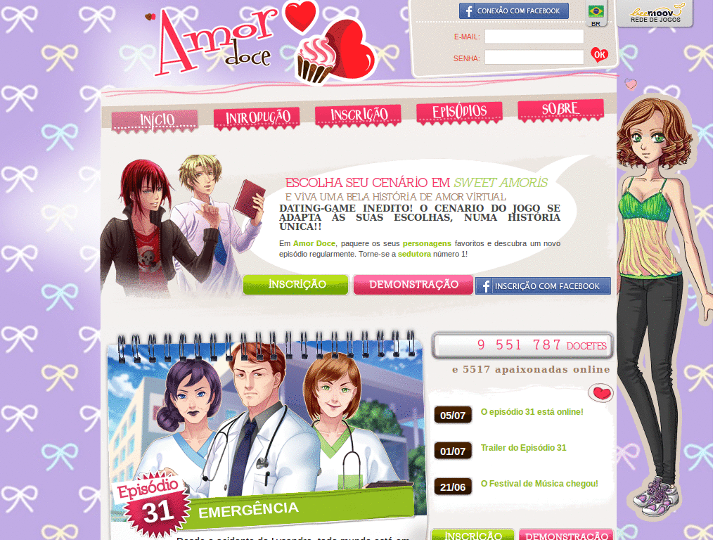 Amor Doce-Tema : Anime Roxo