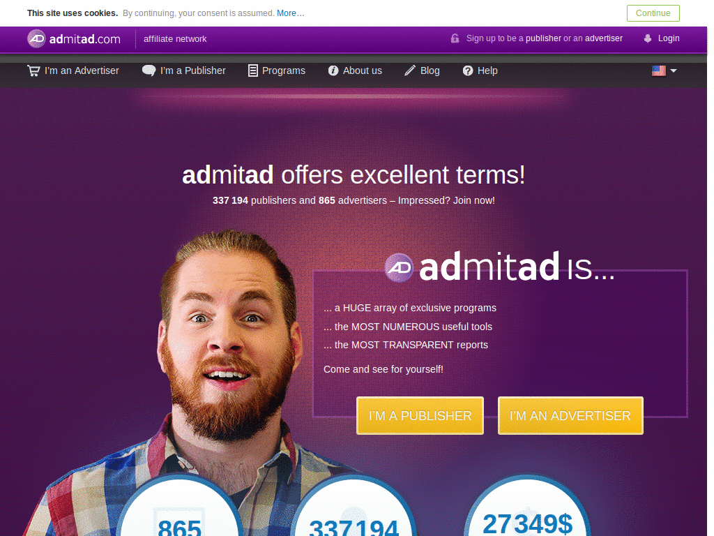 admitad fixed header