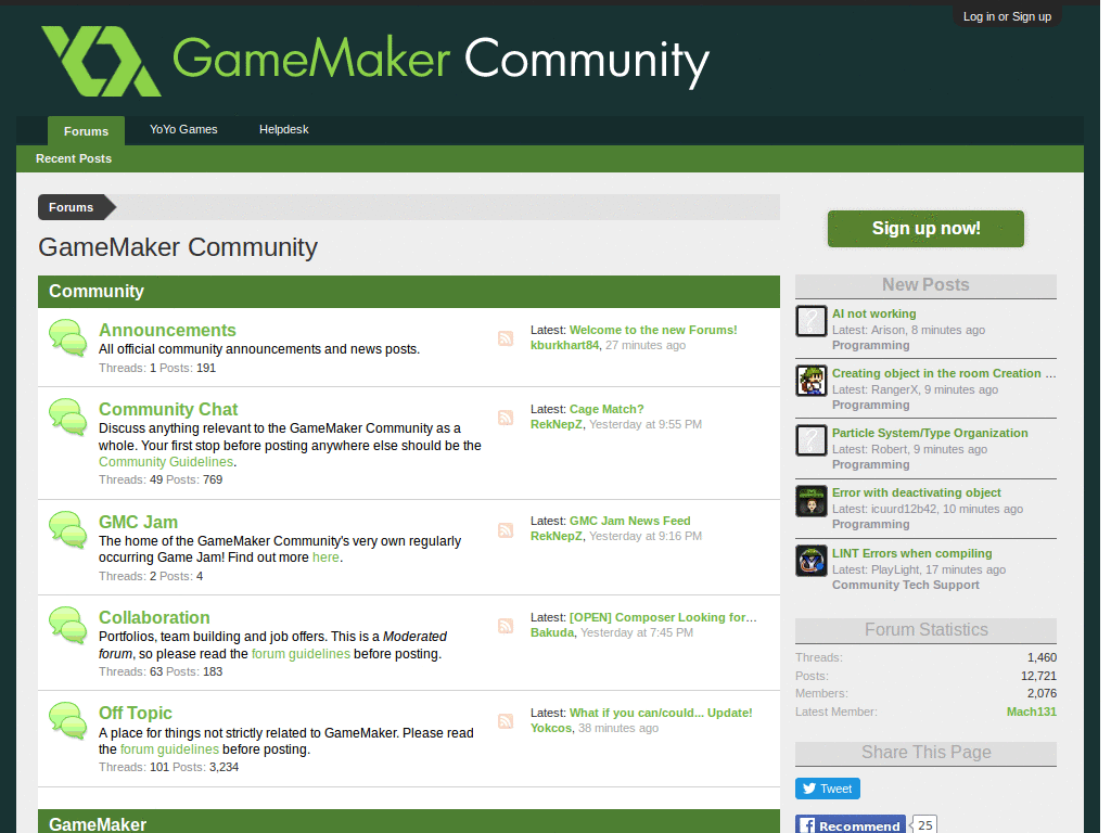 New GameMaker Forum 2.0